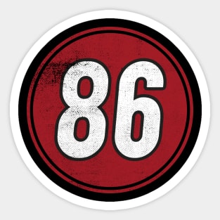 86 Eight Six Sticker